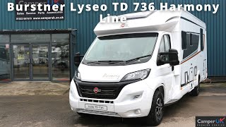 Burstner Lyseo TD 736 Harmony Line Motorhome For Sale at Camper UK [upl. by Ahsinac126]