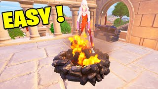 Easy Method Survive Fire Damage Fortnite [upl. by Ayatal]