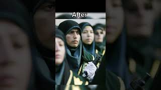 Iranian women before and after the revolution iranprotests iran history education [upl. by Chandler]