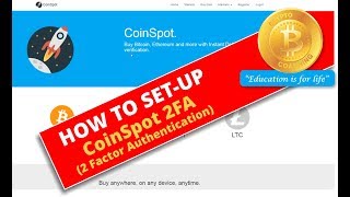 How To Setup CoinSpot 2FA 2 Factor Authentication [upl. by Lleynod]