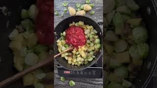 Bauerntopf mit Rosenkohl – Einfaches Eintopf Rezept [upl. by Airbmac]