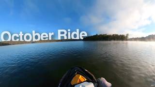 Autumn POV Jet Ski Ride in Northern Pennsylvania Seadoo Spark [upl. by Lean]