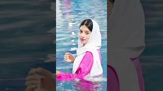 Swimming pool short beautiful girl attitude looking [upl. by Assiar226]