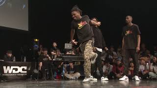 Les Twins vs JusticiersKuty Rubix WDC 2019 FINAL BEST4 HIPHOP WDC [upl. by Mallen]