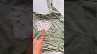 Hack To Remove Oil stain from clothes 💕 hack lifehacks [upl. by Aderfla]