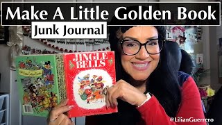 Step By Step  How I Make A Little Golden Book Junk Journal  Cover and Signatures  Full Process [upl. by Allicirp200]