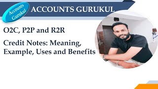 O2C P2P and R2R Credit Notes Meaning Example Uses and Benefits [upl. by Akemor]