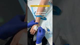 IV insertion process  cannulation in medical  explore gk anatomy motivation doctor biology [upl. by Latimore]