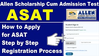 How to Apply for ASAT 2024 ALLENCareerInstituteofficial Kota  Toppers Talk [upl. by Louis838]