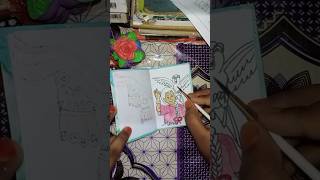 Unicef cartoonMeena cartoon art with water coloreasy water color artviralshorts [upl. by Gery208]