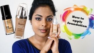 How To Apply Foundation Tan Indian Skin MediumDark Brown skin [upl. by Artenehs]