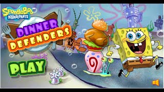 Spongebob Squarepants Games To Play  Spongebob Squarepants Dinner Defenders [upl. by Aikar]