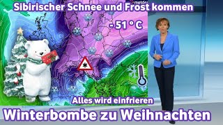 Eine sibirische Eisbombe wird Deutschland mit sehr großem Frost Hagel und Schnee überfallen [upl. by Caria806]