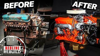 Restoration TimeLapse MOPAR 440 V8 Engine amp Vintage Ford Race Car  Redline Rebuild [upl. by Fries]