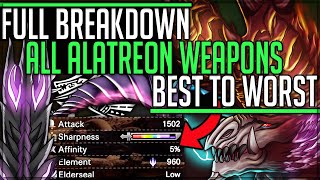 All 14 Alatreon Weapons are Incredible  Full Breakdown  Showcase  Monster Hunter World Iceborne [upl. by Selrhc740]