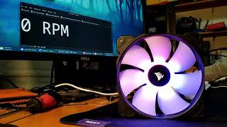 Corsair SP120 RGB Elite  Fan Noise [upl. by Eduard]