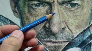 Hyperrealism using Colored Pencil Drawing Tutorial in RealTime Polychromos [upl. by Flodnar365]