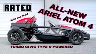 Ariel Atom 4 A streetlegal turbo track toy  RATED  Ep 202 [upl. by Donald]