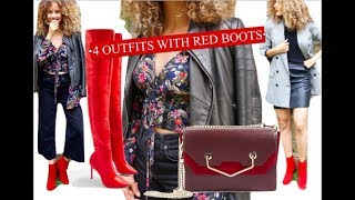 Comment PORTER des bottines rouges⎮AUTUMN LOOKBOOK N°1 [upl. by Macnamara]