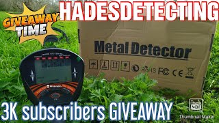 3K SUBS GIVEAWAY  METAL DETECTOR  TEMU [upl. by Bautram]