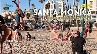 SANTA MONICA Beach 🌴 4K California 🇺🇸 [upl. by Oine]