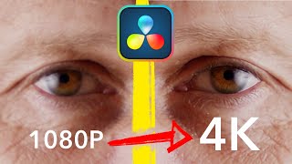 SUPERSCALE 1080P to 4k MADE EASY  DaVinci RESOLVE 19 [upl. by Nolie]