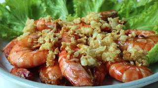 Fried Shrimp Garlic [upl. by Coucher]