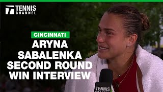 Aryna Sabalenka Feeling Better After Missing Wimbledon  2024 Cincinnati 2R [upl. by Stevana648]