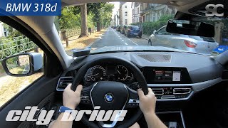 BMW 318d 2020  City Test Drive POV [upl. by Shira]