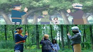 Kakashi vs Obito Anime vs Live Action By 翻拍小分队 Remake Squad fanpaixiaofendui [upl. by Musetta]