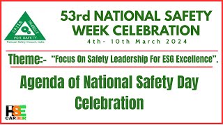 53rd National Safety DayWeek 2024 Programs  Trainings  14 Celebration Ideas  Explained in Hindi [upl. by Ettevram613]