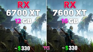 RX 6700 XT vs RX 7600 XT  Test in 10 Games [upl. by Anirav]