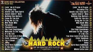 Top 100 Greatest Hard Rock 80s 90s Playlist ✴ Bon Jovi Guns N Roses Nirvana Metallica ACDC [upl. by Kerad]