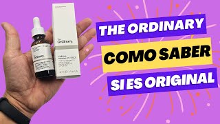 COMO SABER SI THE ORDINARY CAFFEINE SOLUTION ES ORIGINAL [upl. by Suzanna]