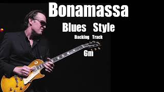 Bonamassa Blues Style Guitar Backing Track In Gm With Short Full [upl. by Liagibba]