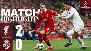 Highlights Mac Allister amp Gakpo Goals In Champions League Liverpool 20 Real Madrid [upl. by Kenleigh]