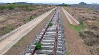 Trilhos na Ferrovia Oeste Leste FIOL lote 5 GuanambiBA [upl. by Ecitnerp]