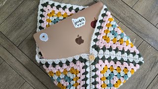 Crochet laptop sleeve [upl. by Hamer]