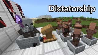 types of governments portrayed by minecraft [upl. by Drofiar]