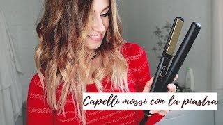 CAPELLI MOSSI CON LA PIASTRA [upl. by Orsola]