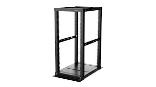 25U Adjustable Depth 4 Post Open Frame Server Rack Cabinet  4POSTRACK25  StarTechcom [upl. by Elliot307]