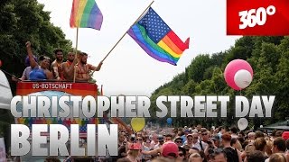 CSD Berlin 2016  in 360°  Einmal im Kreis auf dem ChristopherStreetDay Berlin [upl. by Bathilda760]