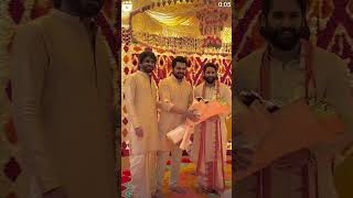 Hero Karthik attend the Naga Chaitanya shobitha wedding trend ytshorts viralvideo viralshorts [upl. by Zetana]