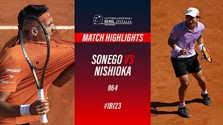 Sonego vs Nishioka R64 Match Highlights IBI23 [upl. by Ahseuqram]