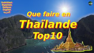 Top 10 des Endroits à Visiter en Thaïlande  Voyage Vidéo [upl. by Porche]