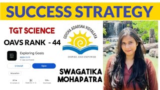 OAVS TGT SCIENCE  RANK  44  SUCCESS STRATEGY  SWAGATIKA MOHAPATRA exam motivation success [upl. by Fulvi]