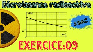 Exercice 09  L’activité aft  Décroissance radioactive ☢️  Nucléaire  2 BAC BIOF [upl. by Dorri]
