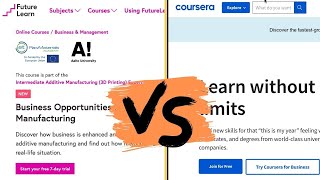 FutureLearn vs Coursera  🇬🇧 UK MOOC vs 🇺🇸 USA MOOC [upl. by Adolphus]