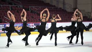 Junior Synchronized Skating Practice  2024 US Synchronized Skating Championships [upl. by Trembly]