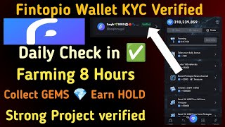 Fintopio Wallet KYC Verification Process  Strong project  FreeEarningUniversity [upl. by Acimak271]